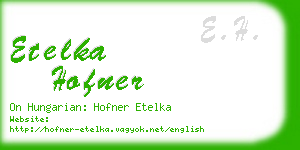etelka hofner business card